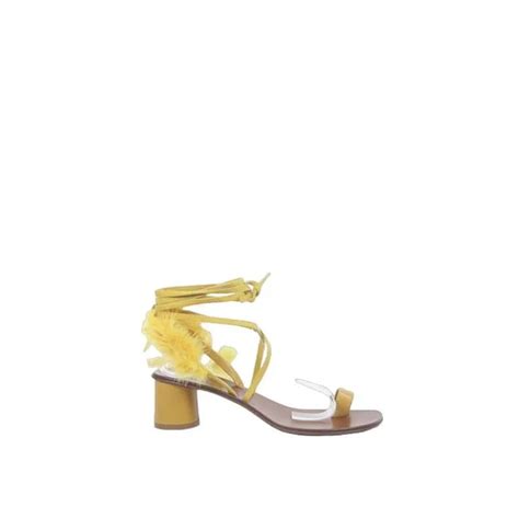 dior yellow sandals.